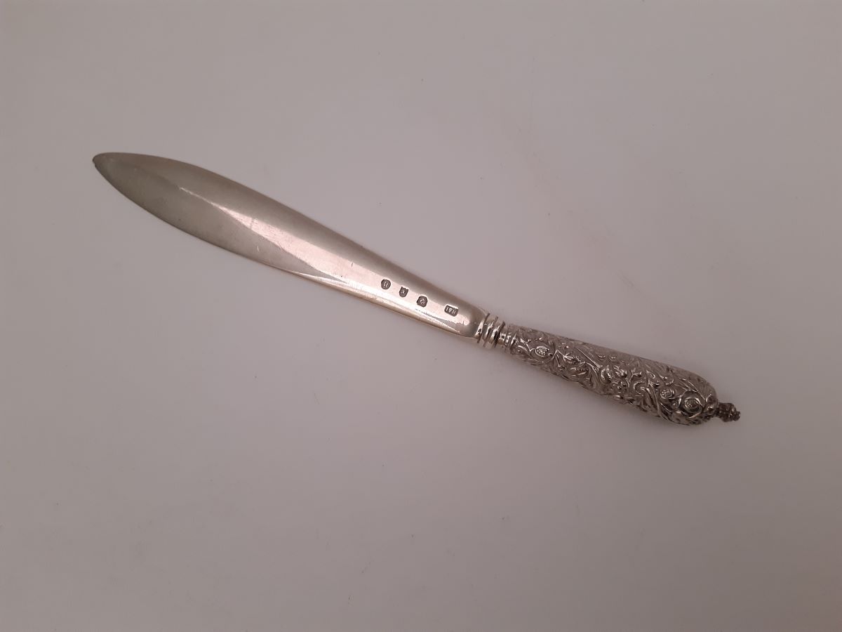 Victorian Scottish Silver Paper Knife, Hamilton & Inches, Edinburgh 1894